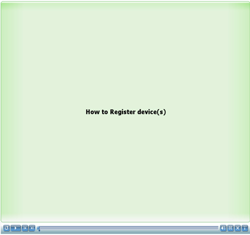 How to Register device